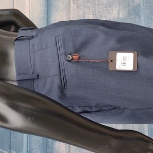 Di Milano Men's Pure Wool "Torino" Flat Front Luxury Trousers 👖